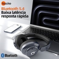 Fone Bluetooth Basike: 30h, ANC e Conforto! - imagem 2