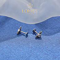 Piercing Labret Aço Cirúrgico com Zircônia – Brilho e Conforto - imagem 2