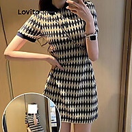 Minivestido Argyle Lovito: Estilo Casual e Conforto! - imagem 2