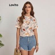Camiseta Geométrica Lovito: Estilo Casual e Conforto - imagem 2