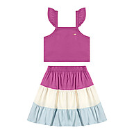Conjunto Infantil Menina Colorido Elian Rosa – Charme e Conforto - imagem 2
