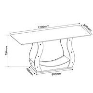 Conjunto de Jantar Vidro 120cm: Elegância e Conforto - imagem 2