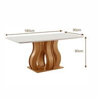Mesa de Jantar 180x90cm: Elegância e Conforto - imagem 2