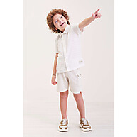 Camisa Infantil Bege: Elegância e Conforto! - imagem 2