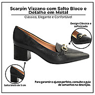 Scarpin Vizzano Salto Bloco: Elegância e Conforto - imagem 2