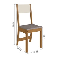 Mesa Talita Indekes + 4 Cadeiras: Elegância e Conforto - imagem 2
