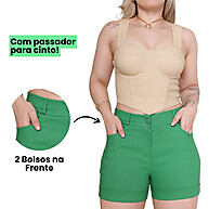 Shorts Bengaline Canelado: Elegância e Conforto! - imagem 1