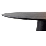 Mesa de Jantar Oval Ébano: Elegância e Conforto - imagem 2