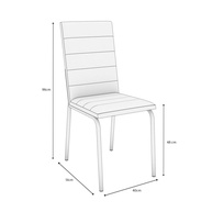 Cadeira de Jantar Estofada: Elegância e Conforto - imagem 2