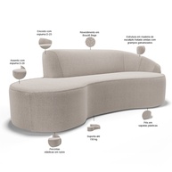 Sofá Curvo Firenze: Elegância e Conforto! - imagem 2
