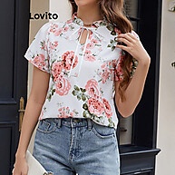 Blusa Lovito Renda Floral: Elegância e Conforto - imagem 2
