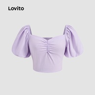 Blusa Lovito Franzida: Elegância e Conforto - imagem 2