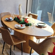 Mesa de Jantar Oval Freijó: Elegância e Conforto - imagem 2