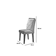 Conjunto de 4 Cadeiras Melissa para Sala de Jantar – Elegância e Conforto - imagem 2