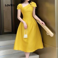 Vestido Amarelo Lovito: Elegância e Conforto! - imagem 2