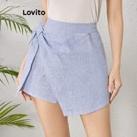 Shorts Listrado Assimétrico Lovito: Elegância e Conforto - imagem 2