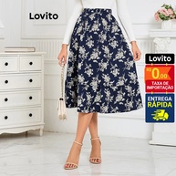 Saia Midi Floral Lovito: Elegância e Conforto! - imagem 2