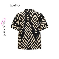 Blusa Plus Size Geométrica Lovito: Elegância e Conforto - imagem 2