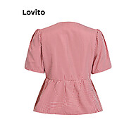 Blusa Gingham Lovito: Elegância e Conforto! - imagem 2