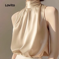 Regata Plissada Lovito: Elegância e Conforto! - imagem 2