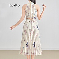 Vestido Floral Plissado Lovito: Elegância e Conforto - imagem 2