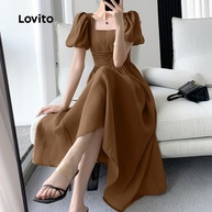 Vestido Lovito Marrom: Elegância e Conforto - imagem 2