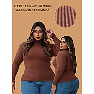 Blusa Plus Size Marrom: Elegância e Conforto - imagem 2