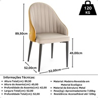 Cadeiras de Jantar Estofadas La Martina: Elegância e Conforto - imagem 2