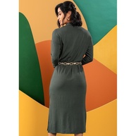 Vestido Viscose Verde Quintess: Elegância e Conforto - imagem 2