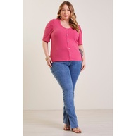 Blusa Canelada Rosa: Elegância e Conforto! - imagem 2