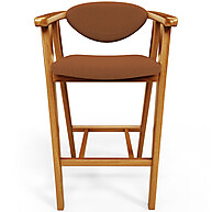 Banqueta Alta Bouclê Terracota: Elegância e Conforto - imagem 2