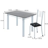 Conjunto de Jantar Granito Topázio: Elegância e Conforto - imagem 2