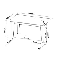 Mesa de Jantar Dakar com 6 Cadeiras Vegas – Elegância e Conforto - imagem 2