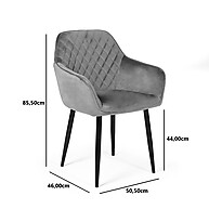 Cadeira Barcelona: Veludo, Elegância e Conforto - imagem 2