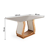 Conjunto Mesa 1,20m 4 Cadeiras Veneto Veludo – Elegância e Conforto - imagem 2