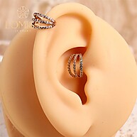 Piercing Argola Titânio com Zircônia – Elegância e Conforto - imagem 2