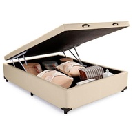 Cama Box Baú Casal Bege: Espaço e Conforto! - imagem 2