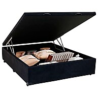 Cama Box Baú Suede Preto: Espaço e Conforto! - imagem 2