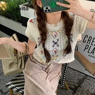 Top Cropped Floral Boho: Estilo e Conforto! - imagem 2