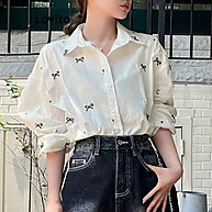 Lovito Blusa Casual com Laço Borboleta – Estilo e Conforto - imagem 2