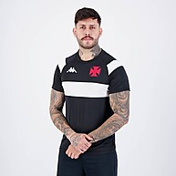 Camisa Kappa Vasco Supporter Cuts Preta e Branca – Estilo e Conforto - imagem 2