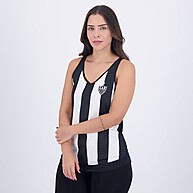 Regata Atlético Mineiro Feminina Preta e Branca – Estilo e Conforto - imagem 2
