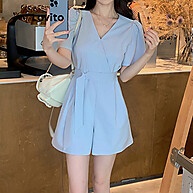 Macacão Feminino Lovito Casual com Cinto – Estilo e Conforto - imagem 2