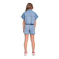 Camisa Cropped Jeans Juvenil Gloss – Estilo e Conforto - imagem 2