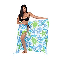 Canga de Praia em Viscose Fundo do Mar Grande: Estilo e Conforto - imagem 2