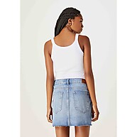 Saia Jeans Cintura Alta Barra A Fio Hering: Estilo e Conforto - imagem 2