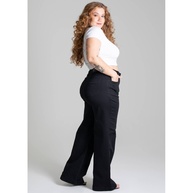Calça Sarja Sawary Plus Size Wide Leg: Estilo e Conforto - imagem 2