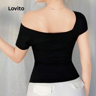 Camiseta Assimétrica Lovito: Estilo e Conforto! - imagem 2