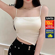 Regata Cropped Assimétrica Lovito: Estilo e Conforto! - imagem 2