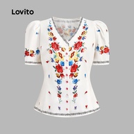 Blusa Floral Boho Lovito: Estilo e Conforto! - imagem 2